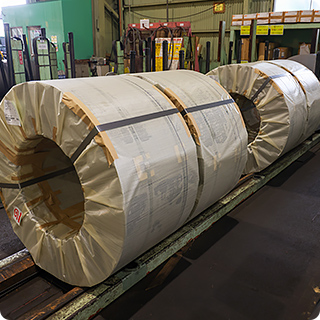 スリット系の梱包設備イメージ